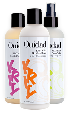 Ouidad KRLY Kids Easy Curls Shampoo, Conditioner and Styling Gel for Kids with Curly Hair